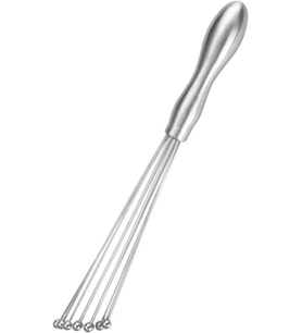 30 cm Paslanmaz Çelik Yeni Nesil Çırpma Teli, Ergonomik Tutma Yeri, Kalın Teller ve Metal Toplar ile - Mutfakta Kullanım İçin İdeal