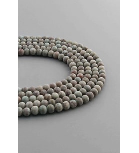 Jasper Doğal Taş Mat Küre Kesim 4mm Dizi [AA]