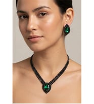 DAMLA ZİRKON TAŞLI ABİYE KOLYE KÜPE SET