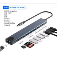 pilelistore ZR795 Type-C 10 İn 1 Pd Çevirici