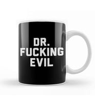 Dr Fucking Evil Kupa Bardak Porselen