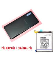 Tkgz Samsung Galaxy A70 A 705 Arka Pil Batarya Kapağı + PİL SİYAH