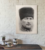 BK Home Atatürk Tasarımlı Kanvas Tablo-14