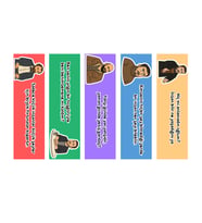 5 Adet Gibi Kitap Ayracı (155x45 mm) (Karışık)