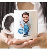 Kişiye Özel Evcil Erkek Karikatürlü Kupa Bardak