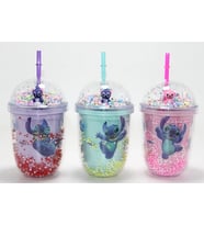 Stitch Figürlü Pipetli Kapaklı Kupa Bardak Alk5110