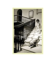 Vintage Siyah Beyaz Fotoğraf - Hediye Not Kartı ve Kartpostal  10x15 cm (Siyah-Sarı)