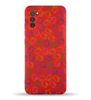 Samsung Galaxy A02s Uyumlu Lansman Kılıf Hello Kitty Tasarımlı İçi Kadife Kapak-Kırmızı (Şeffaf)