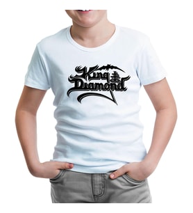 King Diamod - Logo Beyaz Çocuk Tshirt