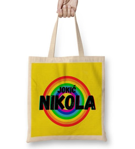 Nikola Jokic - Basketball gifts Vintage Retro Rainbow Quotes For BOYS AND Dad Bez Çanta Uzun Saplı
