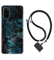 Samsung A02S A03S A10 A12 A13 A21S A22 Kılıf Boyun Askılı Silikon Colorful Abstract 1384