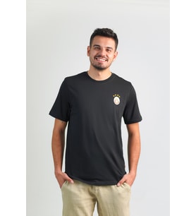 Galatasaray Orijinal Logolu Siyah T-shirt
