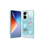 Tecno Camon 19 Uyumlu Kılıf Parlayan Simli Kabartma Figürlü Zore Cevze Kapak