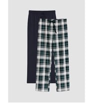LC WAIKIKI Yeşil Regular Fit Erkek Pijama Alt 2'li Paket