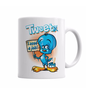 Tweety tweet    Kupa Bardak Porselen