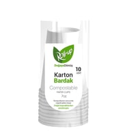 Roll-Up Doğaya Dönüş Ekolojik Doğal Kağıt Karton Bardak - 7Oz - 10'lu Paket