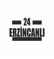 24 Erzincanlı Araba Sticker siyah 16x9 CM (Siyah)