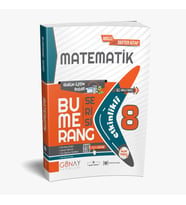 GÜNAY 8.SINIF BUMERANG MATEMATİK ETKİNLİKLİ AKILLI DEFTER KİTAP