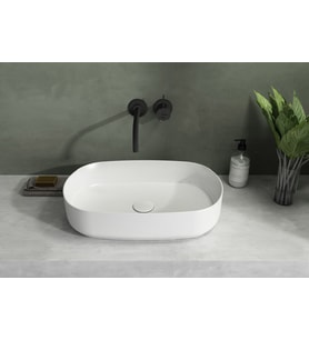 ISVEA İNFİNİTY TEZGAH ÜSTÜ LAVABO 55 CM BEYAZ 10NF65055