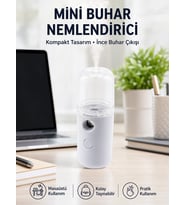 Mini Şarjlı Buhar Nemlendirici - Taşınabilir, Enerji Tasarruflu, Kablosuz Kullanım Yeni Nesil