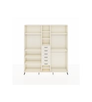 Arges Gardrop 10 Raflı 6 Çekmeceli 3 Askılı 220x30x243 Aytaşı-Aytaşı
