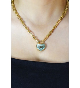 KALP KİLİT KOLYE 14 AYAR A057738