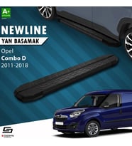 S-Dizayn Opel Combo D Uzun Şase NewLine Siyah Yan Basamak 223 Cm 2011-2018 A+ Kalite
