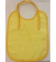 Ender Home Bebek Mama Önlüğü Bukle Biyeli Pamuklu Düz Havlu Bebek Önlük Sarı (Çok Renkli)