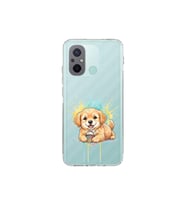 Redmi 12C ile Uyumlu Splash Köpek Tasarımlı Şeffaf Silikon Kılıf