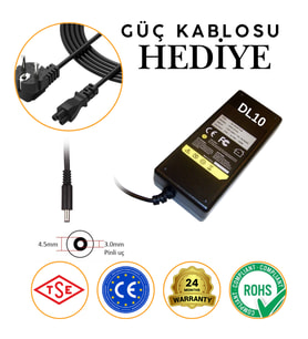 Dell inspiron LA45NM140 HA45NM140 45W 19.5V 2.31A Notebook Adaptörü Güç Kaynağı (Siyah)