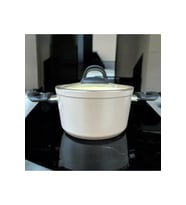 Hascevher Ezme Bio Granit 22 cm Derin Tencere Krem