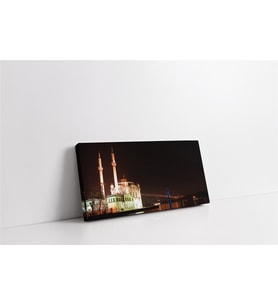 Gece Ortaköy ve Boğaziçi Kanvas Tablo
