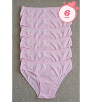 Kadın 6'lı Paket Dantel Detaylı Pamuklu Bikini Külot Esnek İz Yapmaz Yumuşak İç Çamaşırı