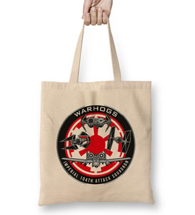 Warhogs imperial 104 Tk Attack Squadron Bez Çanta Uzun Saplı