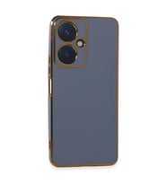 Vivo Y27 Kılıf Volet Silikon - Mavi