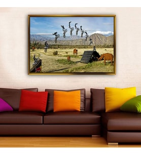 Altın Çerçeveli dekoratif tablo a2096 (Gold)