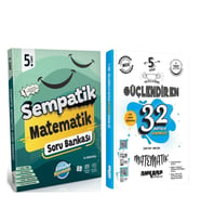 Ünlüler Karması 5. Sınıf Matematik Sempatik Soru Bankası ve Ankara Yayıncılık Deneme Seti 2 Kitap