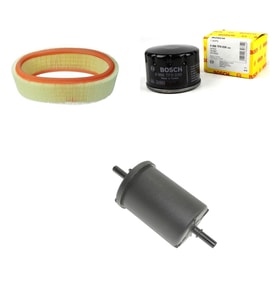 Bosch Filtre Bakım Seti Dacia Logan 1.4 Benzinli 75 Beygir 2008-2011 Hava + Yağ f. + Yakıt Filtre Bosch