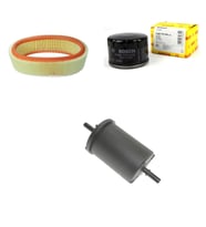 Bosch Filtre Bakım Seti Dacia Logan 1.4 Benzinli 75 Beygir 2008-2011 Hava + Yağ f. + Yakıt Filtre Bosch