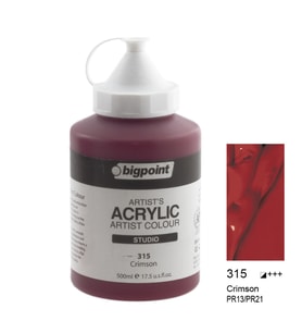 Bigpoint Akrilik Boya 500 ml Crimson 315
