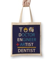 Doctor Engineer Artist Dentist 04 Bez Çanta Uzun Saplı