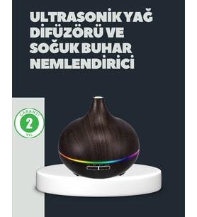 550ml Ultrasonik Hava Nemlendirici Ve Aromaterapi Difüzörü