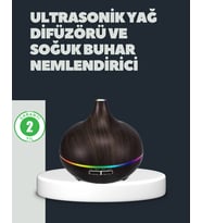 550ml Ultrasonik Hava Nemlendirici Ve Aromaterapi Difüzörü