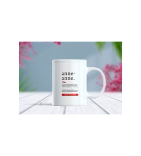 Anneanne Sözlük Kupa Bardak (Beyaz)