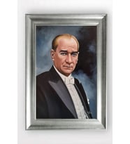 Gümüş Çerçeveli Atatürk Tablo cv1153