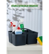 Bölmeli Deterjanlık Organizer Füme