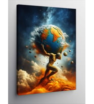 Kanvas Tablo Atlas Ve Dünya