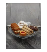 Palermo Ayaklı Kek Pasta Kurabiye Tatlı Sunum Tabağı 21cm