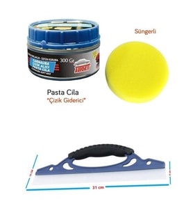 Çizik Giderici Parlatıcı Pasta Cila Süngerli + Oto Cam Sil Çekçek