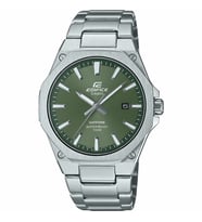 Casio EFR-S108D-3AVUDF Quartz Çelik Gri Yeşil Kadran Safir Cam 40 mm Erkek Kol Saati